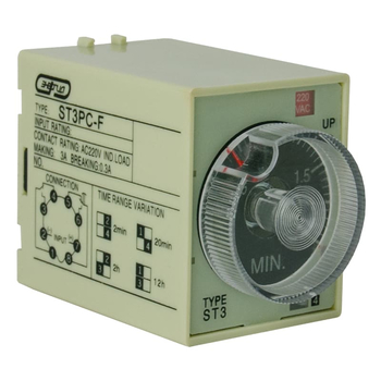 Реле времени 220V ST3PC-F (0.25-2m/20m/2h/12h) Энергия - Электрика, НВА - Реле, автоматизация и управление - Реле времени - магазин электрооборудования amperomvolt.ru